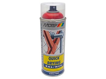 Spray paint - MoTip Ral, 3000 high gloss flame red, 400ml